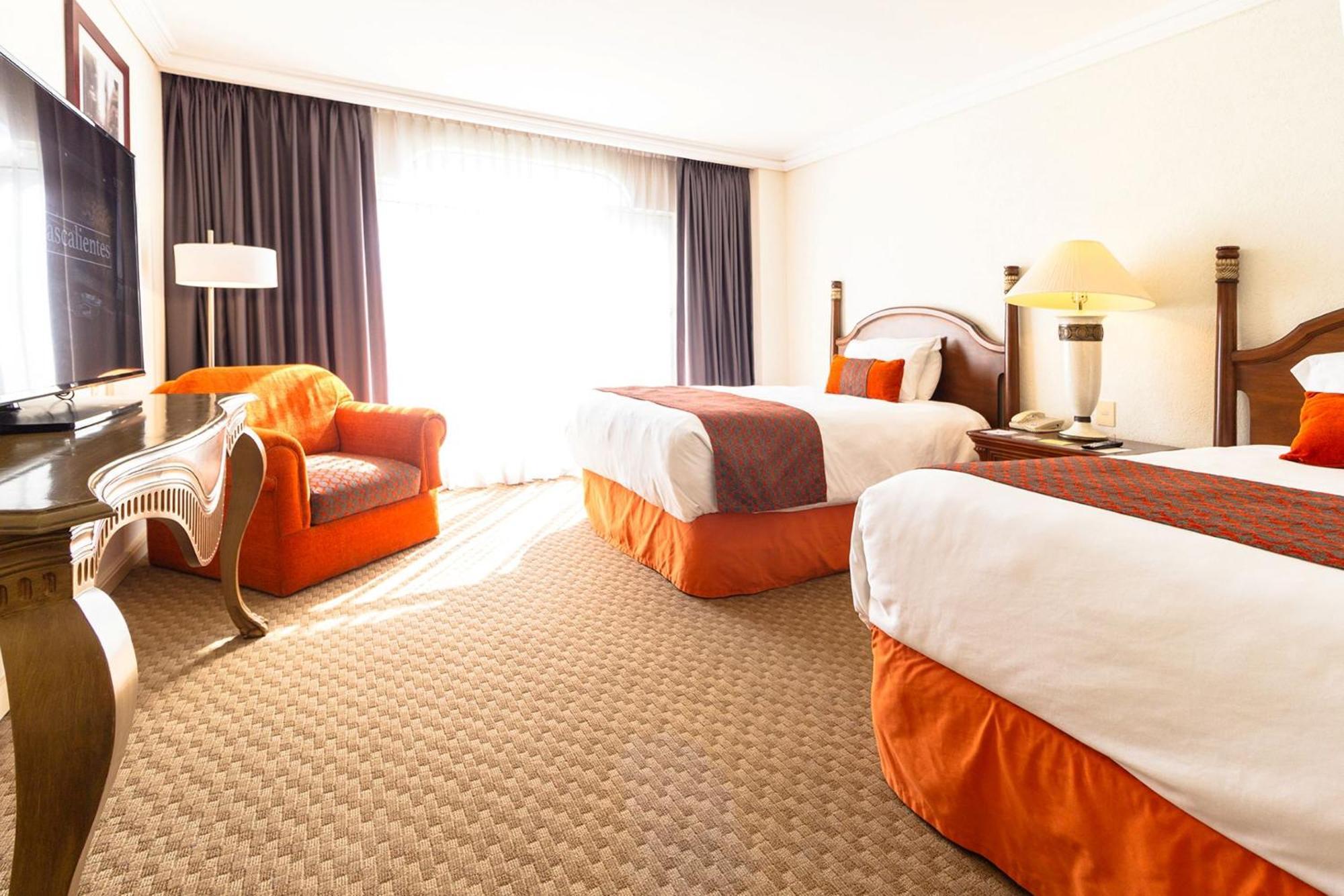 Camino Real Puebla Angelopolis Hotell Exteriör bild A room at the Hilton Garden Inn